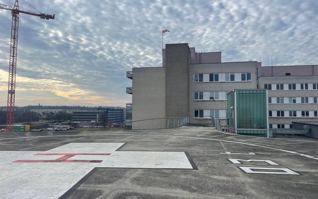 FN Hradec Králové – úprava heliportu