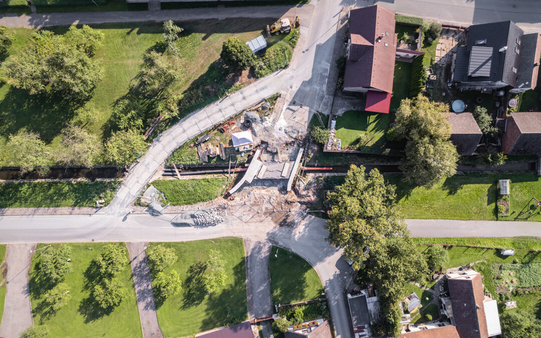 Rekonstrukce komunikace přes Smržovský potok