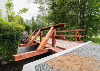 Udržovací práce na mostě na Rzech